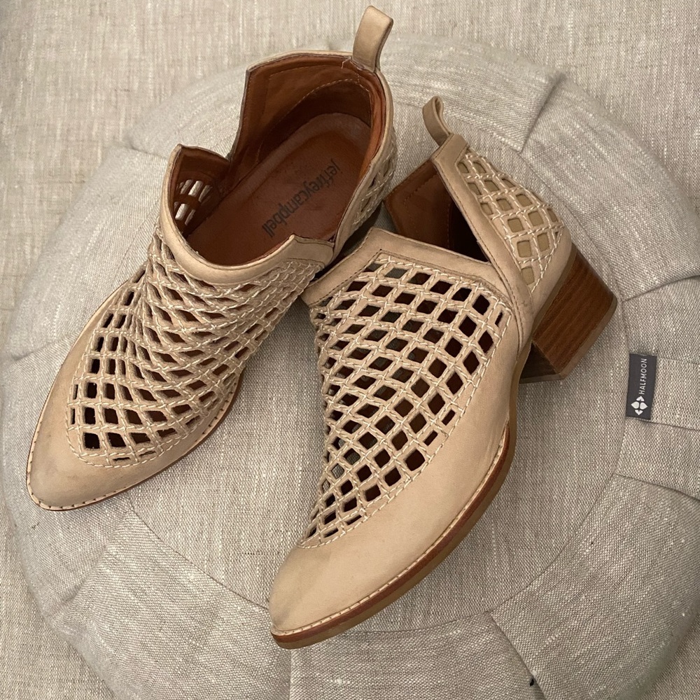 Jeffrey Campbell perforated booties